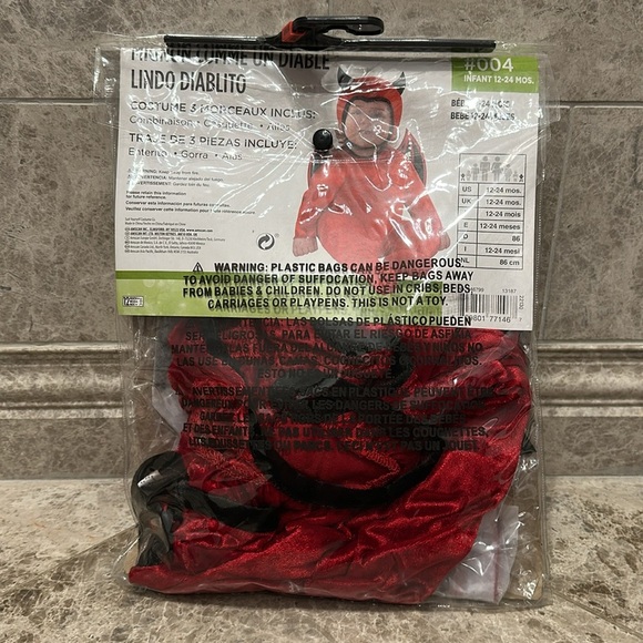 Cute As A Devil Halloween Costume NEW Size 12-24 Month - Picture 4 of 7